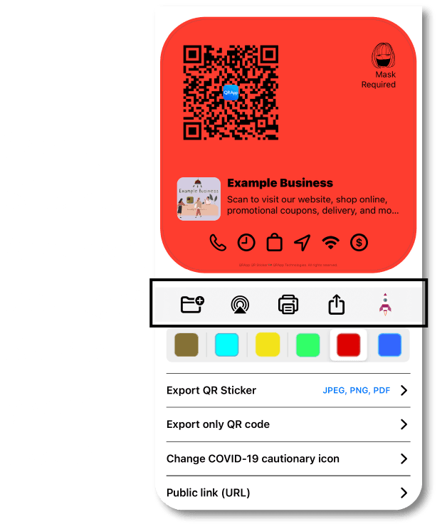 Customize and print your Business QR